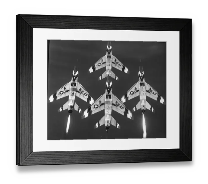 Framed Print : North American F-100C Super Sabres of the Skyblazers Framed Print : North American F-100C Super Sabres of the Skyblazers