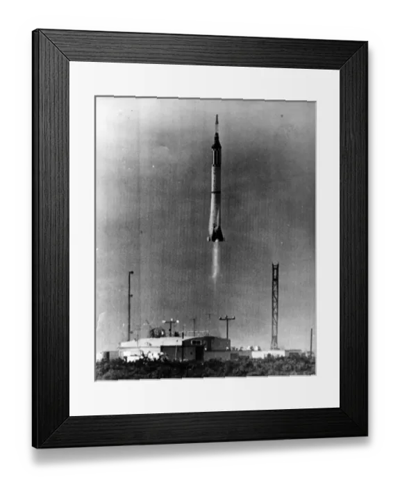 Framed Print : The Mercury-Redstone rocket that carried Virgil Grissom
