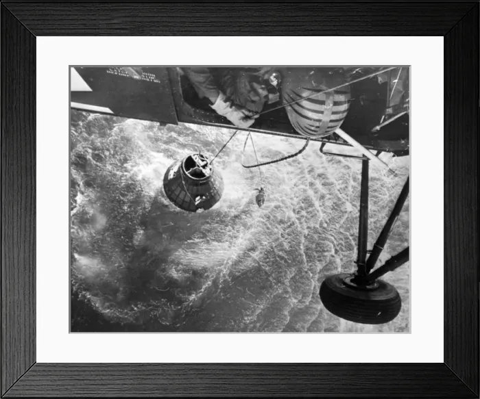 Framed Print : A helicopter attempts to hoist the flooded Liberty Bell 7 Framed Print : A helicopter attempts to hoist the flooded Liberty Bell 7