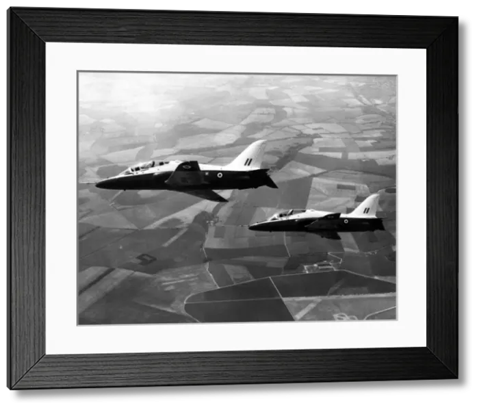 Framed Print : The first Hawk XX154 in the air with XX157 Framed Print : The first Hawk XX154 in the air with XX157