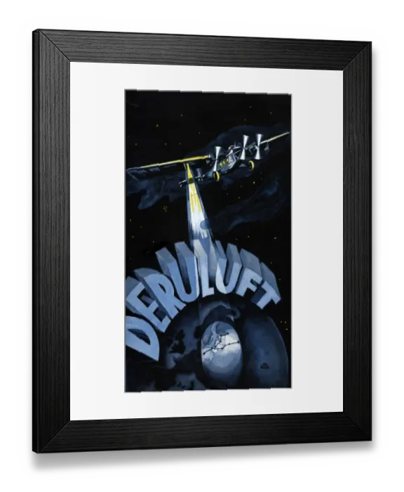 Framed Print : Deruluft 1934 (timetable) Framed Print : Deruluft 1934 (timetable)