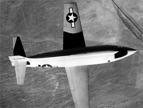 Bell X-1-2 in flight from above