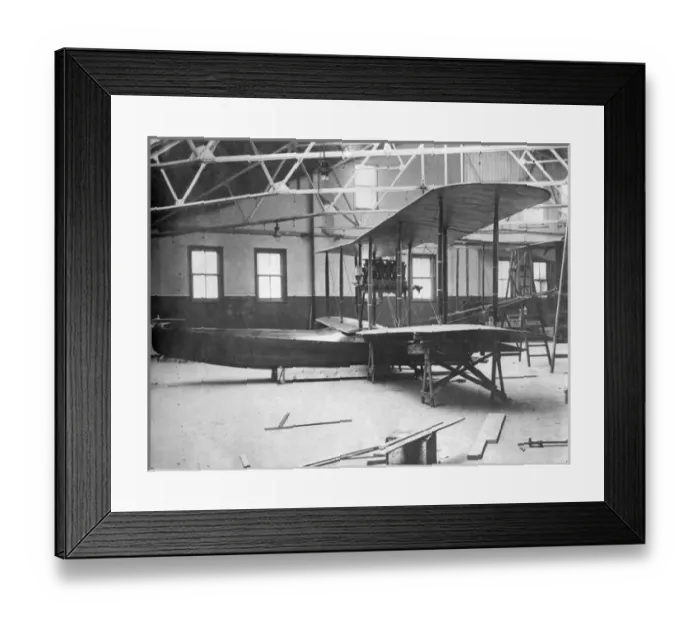 Framed Print : The first Sopwith Bat Boat I under construction Framed Print : The first Sopwith Bat Boat I under construction