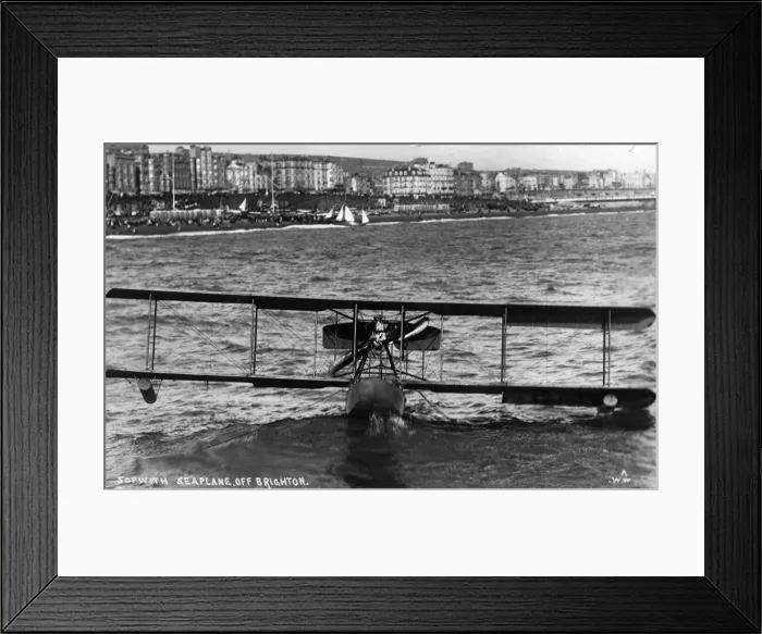 Framed Print : Sopwith Bat Boat I afloat off Brighton Framed Print : Sopwith Bat Boat I afloat off Brighton