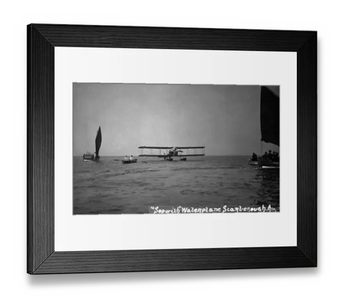 Framed Print : Sopwith Circuit Seaplane at Scarborough 12 August 1913 Framed Print : Sopwith Circuit Seaplane at Scarborough 12 August 1913