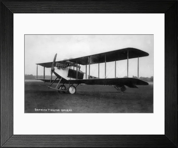 Framed Print : Sopwith Tractor Biplane - landplane version Framed Print : Sopwith Tractor Biplane - landplane version