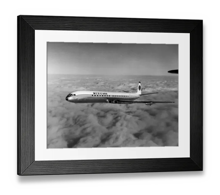 Framed Print : de Havilland DH106 Comet 4C of Mexicana Framed Print : de Havilland DH106 Comet 4C of Mexicana