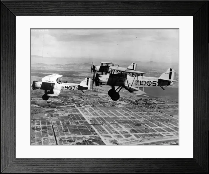 Framed Print : Three Curtiss OC-2 Falcons of the US Marine Corps Framed Print : Three Curtiss OC-2 Falcons of the US Marine Corps