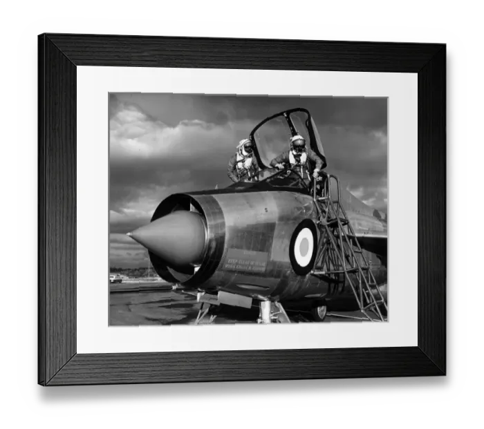 Framed Print : Pilots entering English Electric Lightning Framed Print : Pilots entering English Electric Lightning
