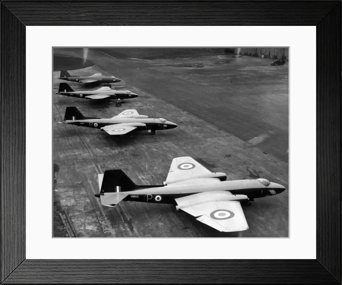 Framed Print : The four prototype B1 Canberras Framed Print : The four prototype B1 Canberras