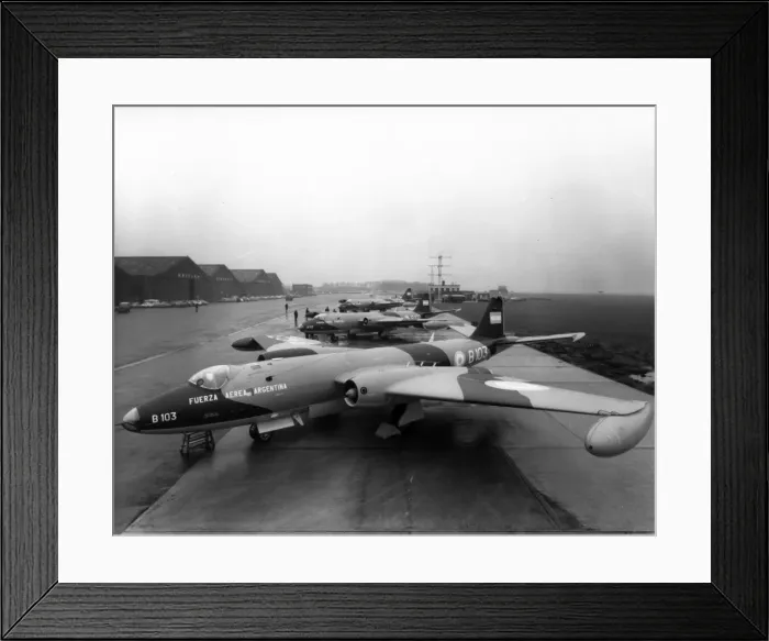 Framed Print : The first three English Electric Canberra B62s Framed Print : The first three English Electric Canberra B62s