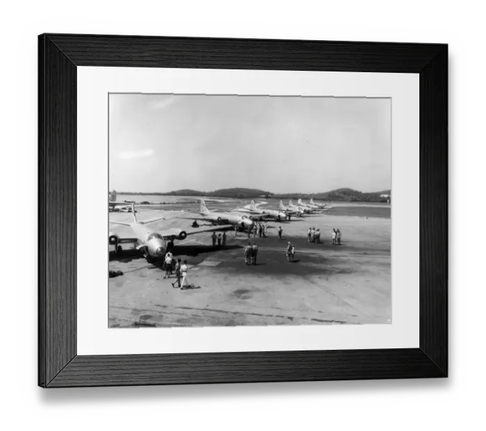 Framed Print : English Electric Canberra B6s of 139 (Jamaica) Squadron RAF