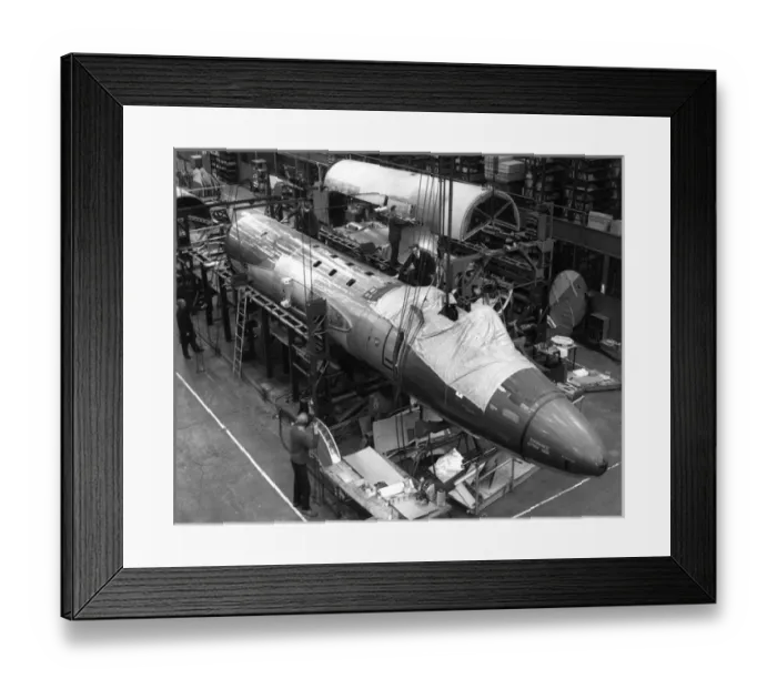 Framed Print : Ex-RAF English Electric Canberras being rebuilt for export Framed Print : Ex-RAF English Electric Canberras being rebuilt for export