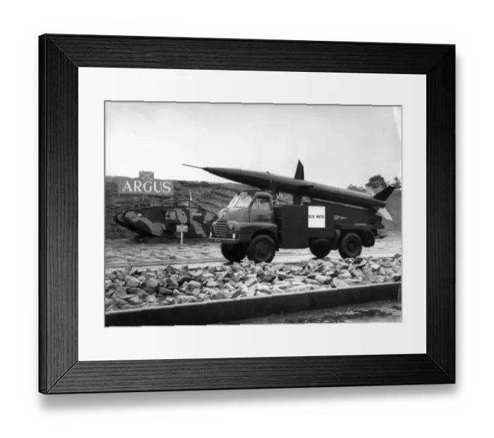 Framed Print : The English Electric Blue Water surface-to-surface missile Framed Print : The English Electric Blue Water surface-to-surface missile