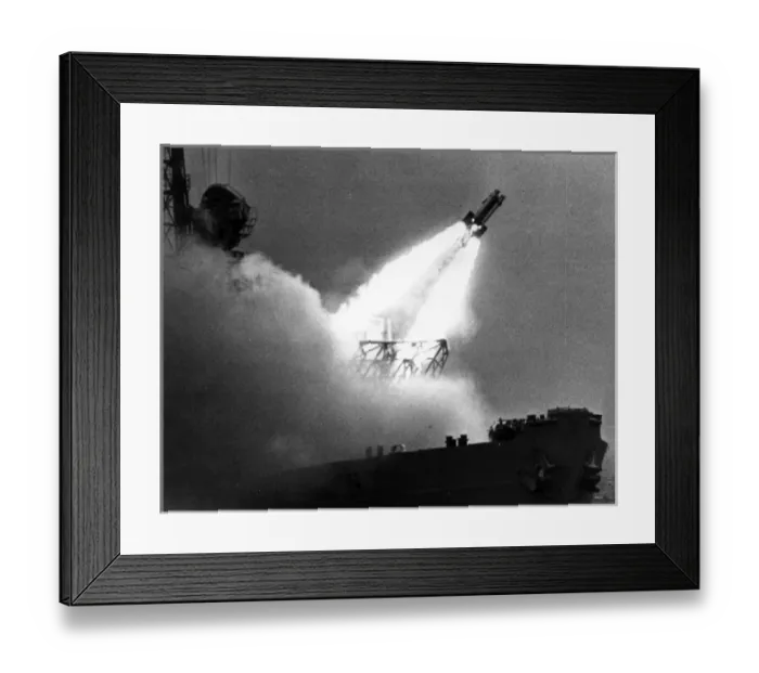 Framed Print : An Armstrong Whitworth Seaslug ship-to-air missile