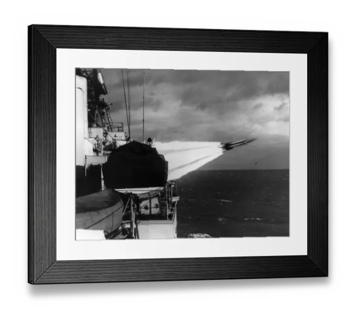 Framed Print : An Armstrong Whitworth Seaslug ship-to-air missile Framed Print : An Armstrong Whitworth Seaslug ship-to-air missile