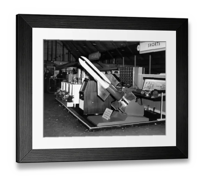 Framed Print : Short SXA5 multi-purpose surface-to-air missile test vehicle Framed Print : Short SXA5 multi-purpose surface-to-air missile test vehicle