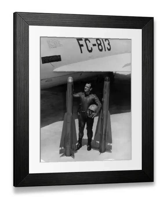 Framed Print : A Hughes GAR-1 and GAR-2A (left) Falcon air-to-air missiles Framed Print : A Hughes GAR-1 and GAR-2A (left) Falcon air-to-air missiles