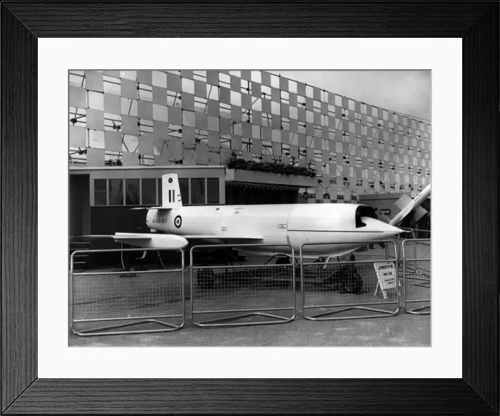 Framed Print : Jindivik Mk2B A92-107 on its launch trolley Framed Print : Jindivik Mk2B A92-107 on its launch trolley
