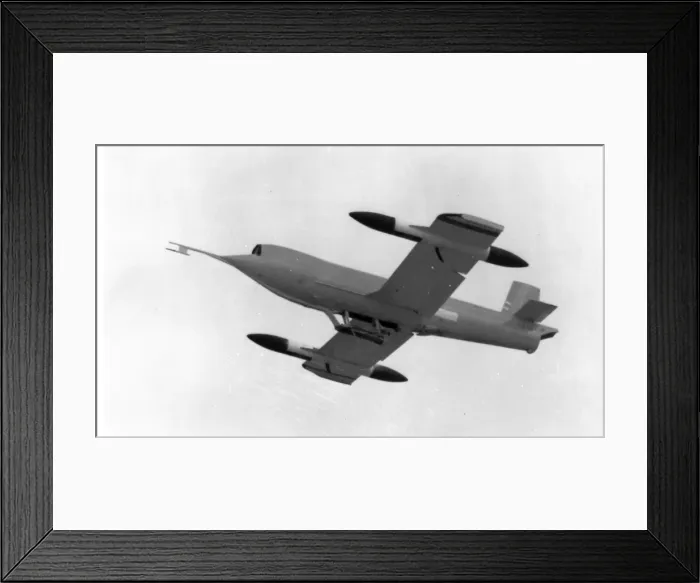 Framed Print : Jindivik Mk3A in landing configuration Framed Print : Jindivik Mk3A in landing configuration