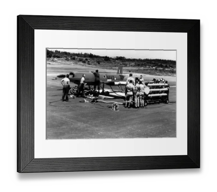 Framed Print : Jindivik of the Royal Austraian Navy prepared for flight Framed Print : Jindivik of the Royal Austraian Navy prepared for flight