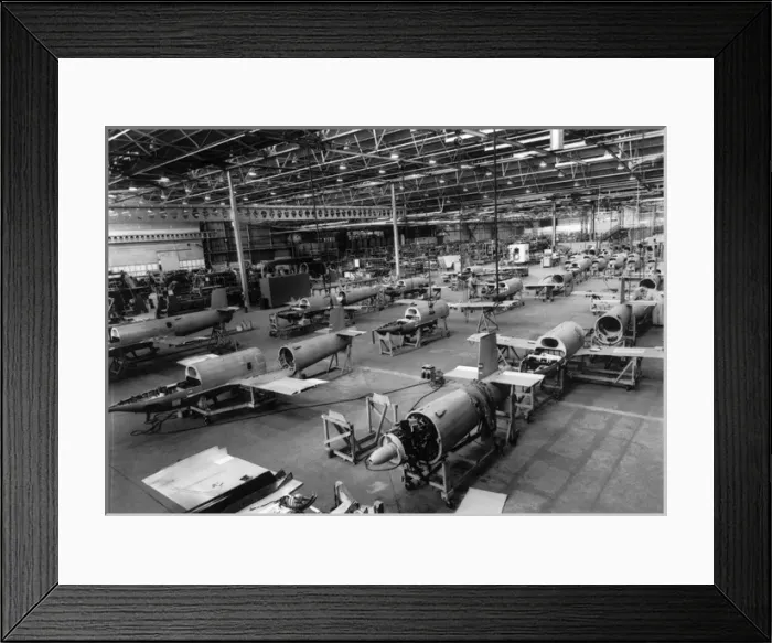Framed Print : The Jindivik production line at GAF Framed Print : The Jindivik production line at GAF