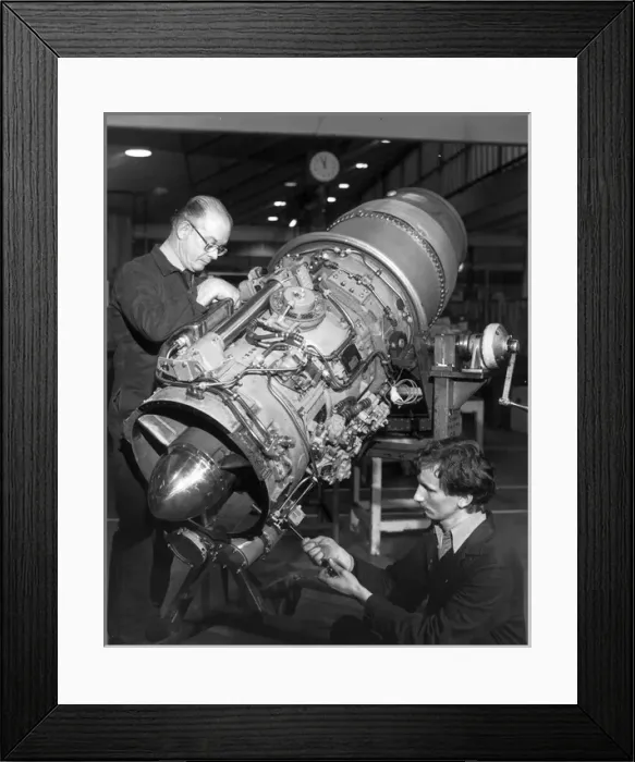 Framed Print : A Rolls-Royce Viper turbojet in final assembly Framed Print : A Rolls-Royce Viper turbojet in final assembly