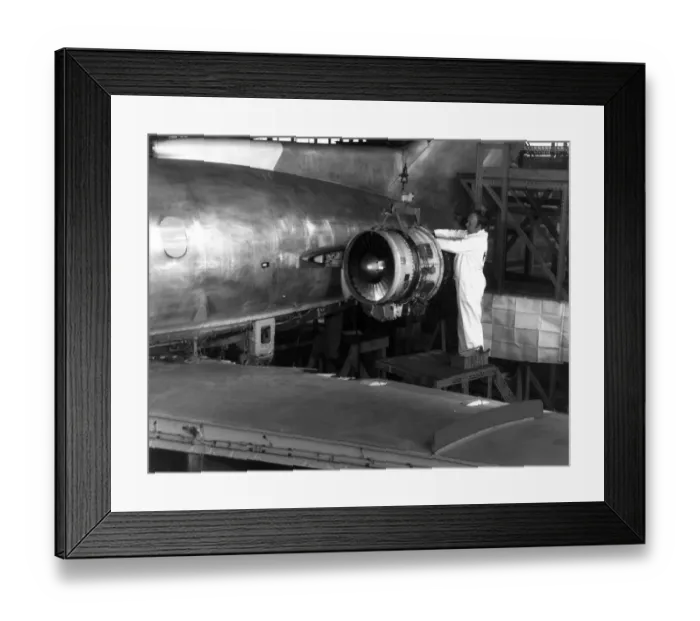 Framed Print : A TFE731-3-1H turbofan is fitted Framed Print : A TFE731-3-1H turbofan is fitted
