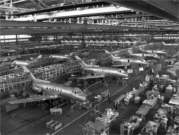 British Aerospace 125-700 production line