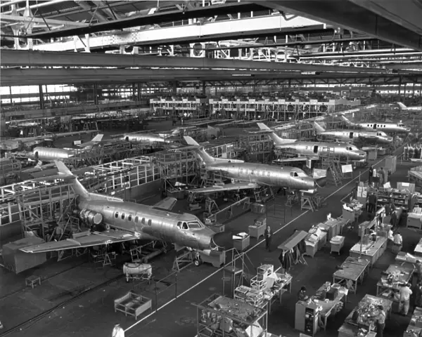 British Aerospace 125-700 production line