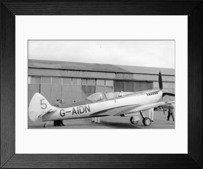 Framed Print : Supermarine Spitfire VIII MT818 after conversion Framed Print : Supermarine Spitfire VIII MT818 after conversion