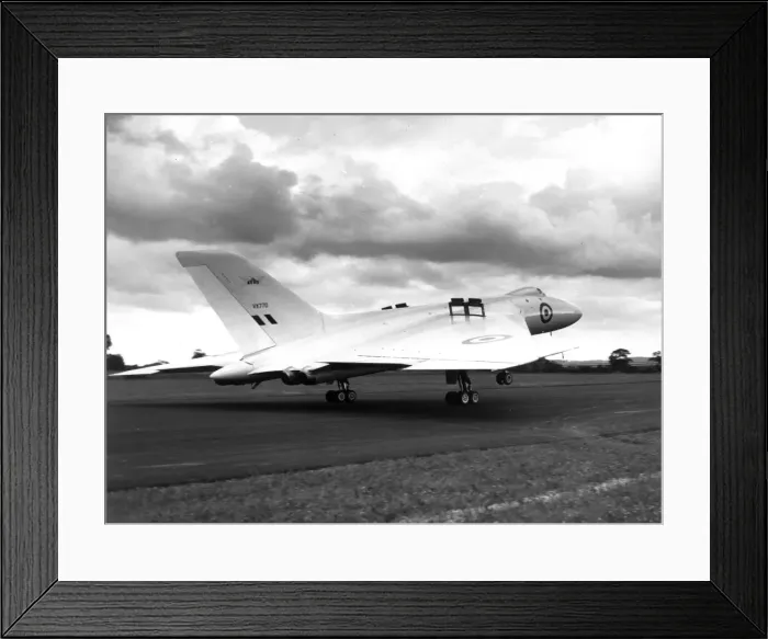 Framed Print : The first prototype Avro Vulcan VX770 landing Framed Print : The first prototype Avro Vulcan VX770 landing