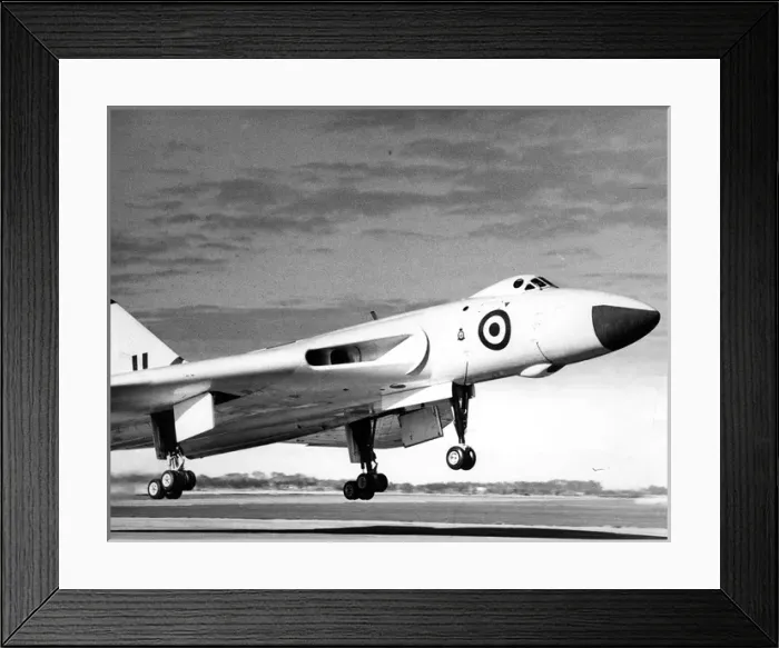 Framed Print : Avro Vulcan takes-off Framed Print : Avro Vulcan takes-off