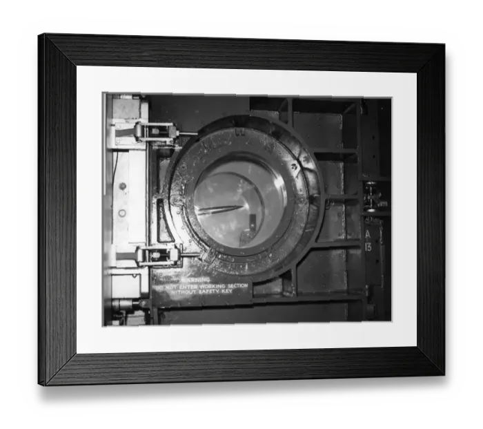 Framed Print : Blue Steel model in a wind tunnel Framed Print : Blue Steel model in a wind tunnel