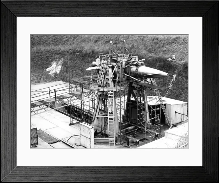 Framed Print : Blue Steel propulsion test ring at Boscombe Down Framed Print : Blue Steel propulsion test ring at Boscombe Down