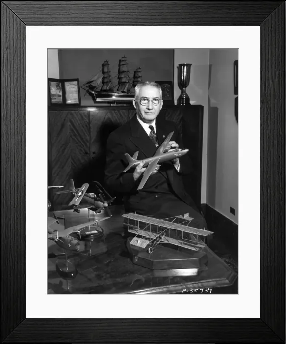 Framed Print : Glenn Luther Martin (1886-1955) Framed Print : Glenn Luther Martin (1886-1955)