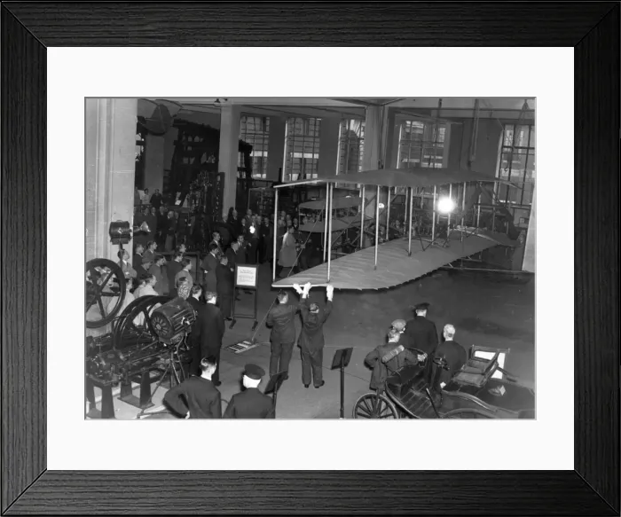 Framed Print : The original 1903 Wright Flyer on display - Science Museum Framed Print : The original 1903 Wright Flyer on display - Science Museum