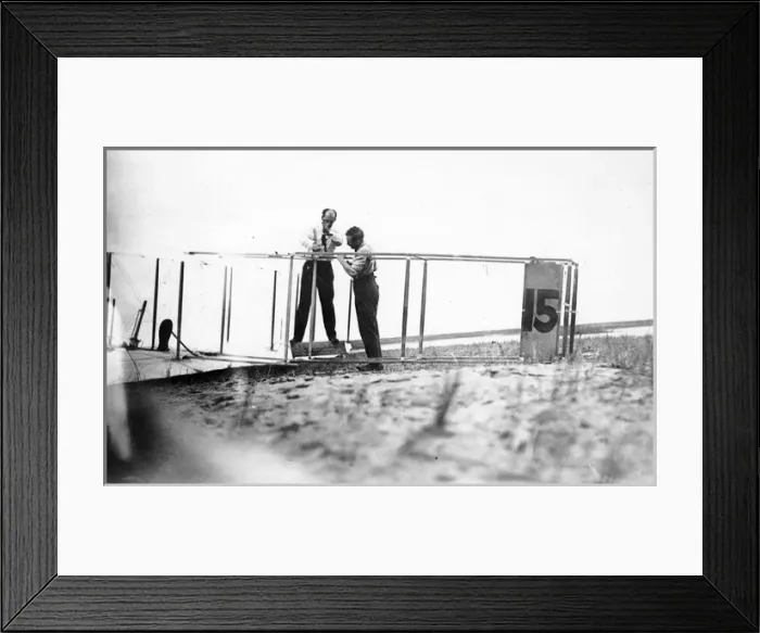 Framed Print : The 1911 Wright glider being assembled Framed Print : The 1911 Wright glider being assembled