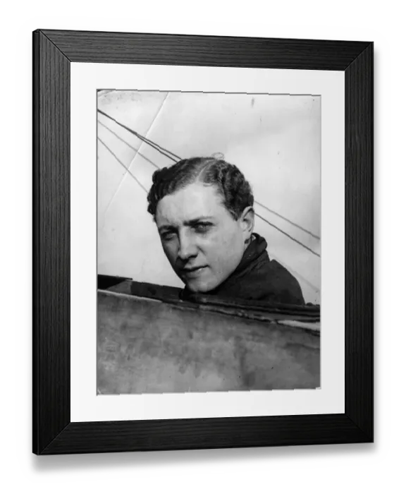 Framed Print : Gustav W Hamel at Brooklands in 1912 Framed Print : Gustav W Hamel at Brooklands in 1912