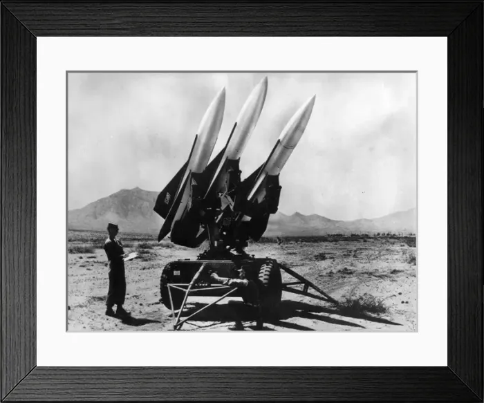 Framed Print : Raytheon / Northrop Hawk surface-to-air guided missiles Framed Print : Raytheon / Northrop Hawk surface-to-air guided missiles