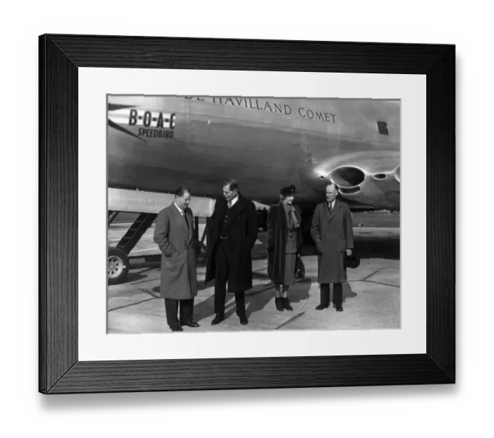 Framed Print : Halford, Lord and Lady Trenchard and de Havilland Framed Print : Halford, Lord and Lady Trenchard and de Havilland