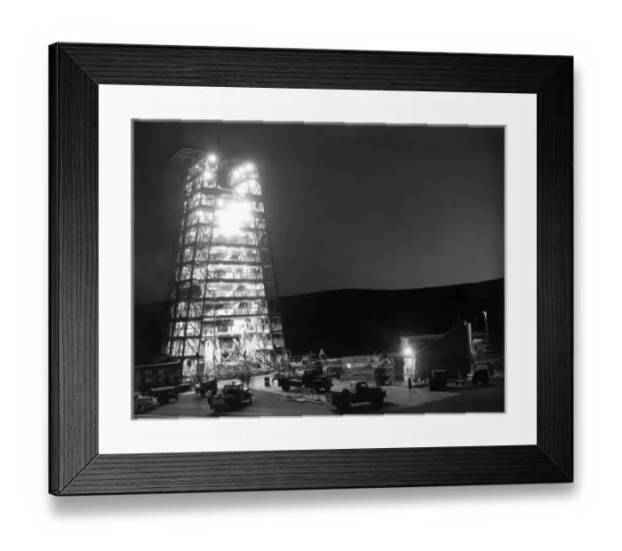 Framed Print : The Atlas missile test tower at the Sycamore Canyon Framed Print : The Atlas missile test tower at the Sycamore Canyon