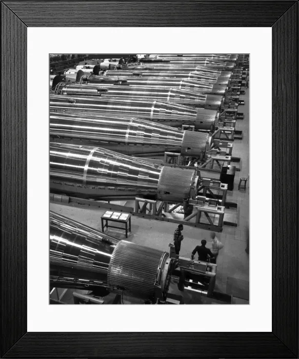 Framed Print : The Convair production line for Atlas ICBMs Framed Print : The Convair production line for Atlas ICBMs