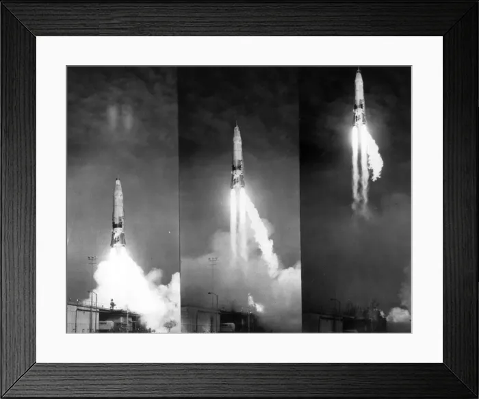 Framed Print : Test launch of a Convair SM-65 Atlas A ICBM Framed Print : Test launch of a Convair SM-65 Atlas A ICBM