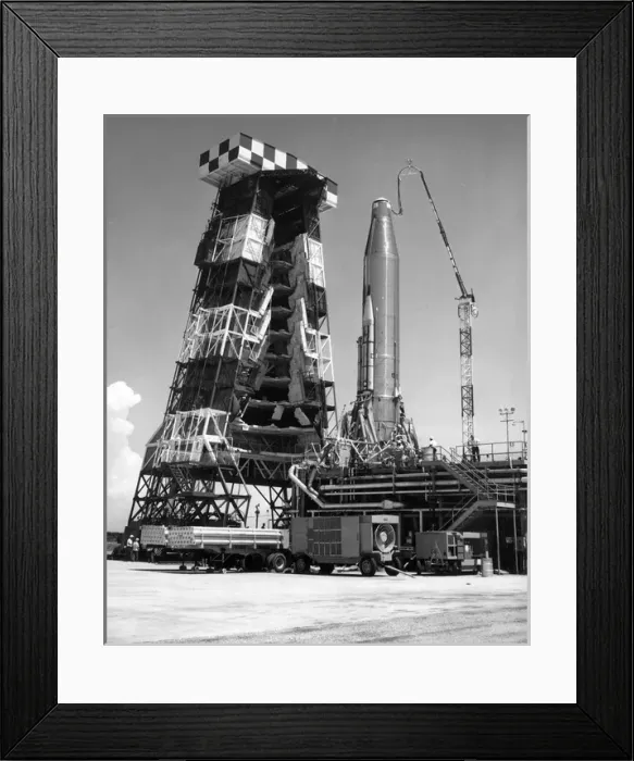 Framed Print : A Convair Atlas B or C ICBM Framed Print : A Convair Atlas B or C ICBM