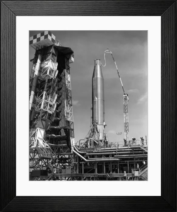 Framed Print : A Convair Atlas 3D ICBM at the Air Force Missile Test Centre Framed Print : A Convair Atlas 3D ICBM at the Air Force Missile Test Centre