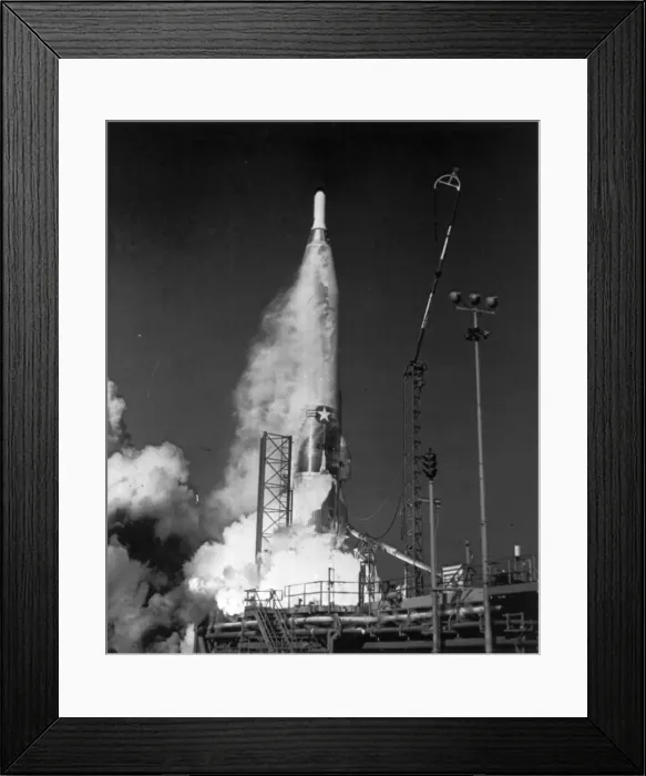 Framed Print : An ICBM test launch - Air Force Missile Test Centre Framed Print : An ICBM test launch - Air Force Missile Test Centre