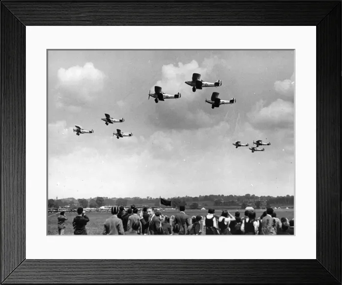 Framed Print : Hawker Hart formation practice for a Hendon display Framed Print : Hawker Hart formation practice for a Hendon display