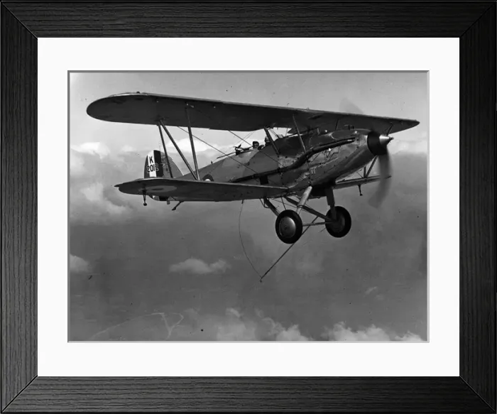 Framed Print : Hawker Audax I K2012 with extended message pick-up hook