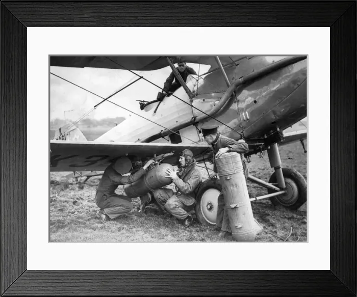 Framed Print : Hawker Audax is prepared for a flight Framed Print : Hawker Audax is prepared for a flight